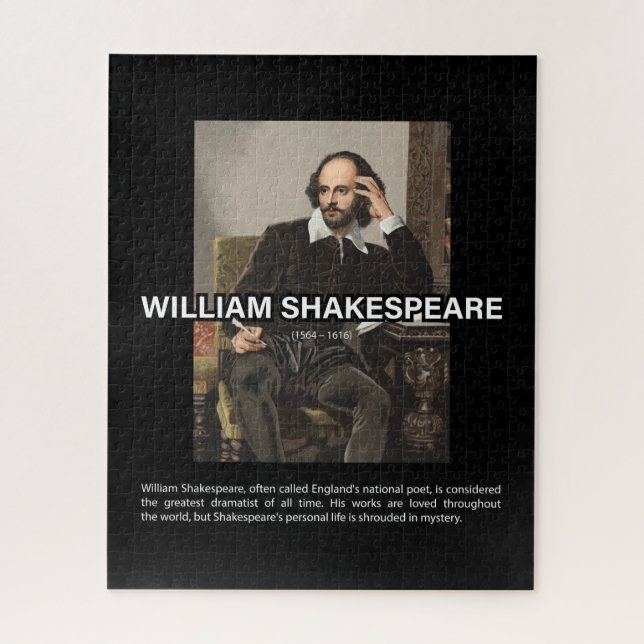 Puzzle biographie de William Shakespeare (Vertical)