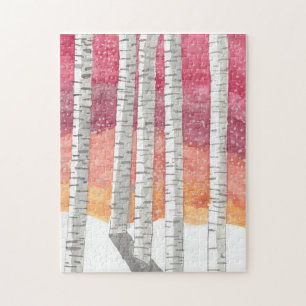 Puzzle Birch Dans La Neige