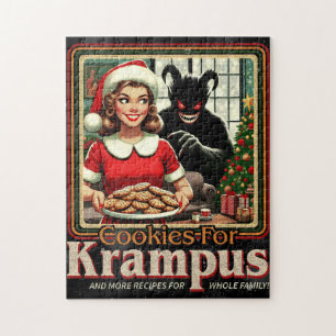 Puzzle Biscuit pour Krampus Joyeux Noël Krampus Horreur