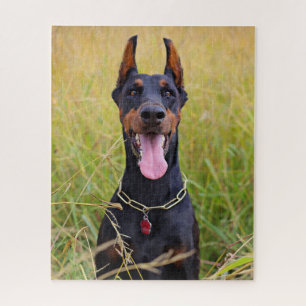 Puzzle Black and Tan Doberman Pinscher