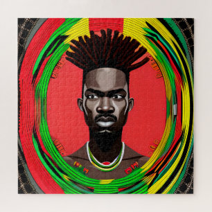 Puzzle Black Bruh Melanin Papa JunetDix King Fils Africai