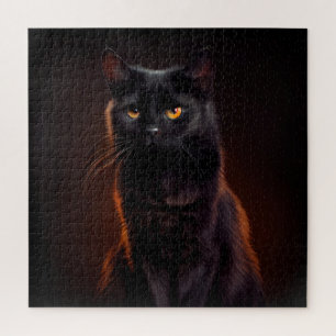 Puzzle Black Cat