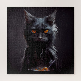 Puzzle Black Cat