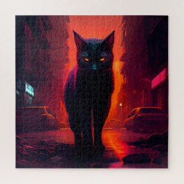 Puzzle Black Cat