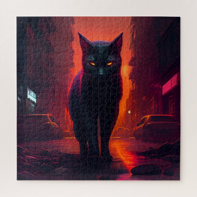 Puzzle Black Cat (Vertikal)
