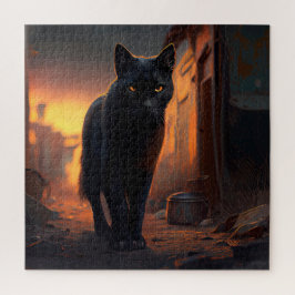 Puzzle Black Cat
