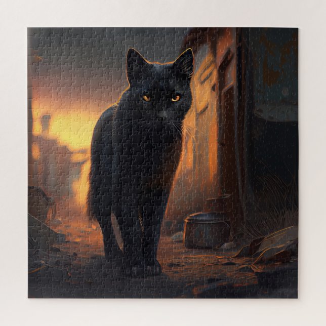 Puzzle Black Cat (Vertikal)