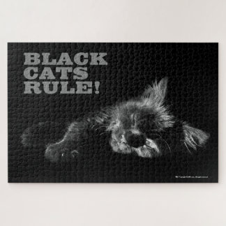Puzzle Black Cats Rule - Sleepy Hello Darkness