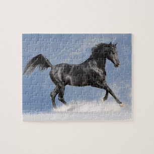 Puzzle Black Horse Game