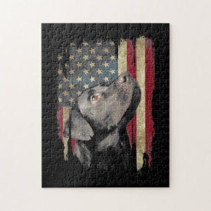 Puzzle Black Labrador Gift États-Unis Propriétaire du l