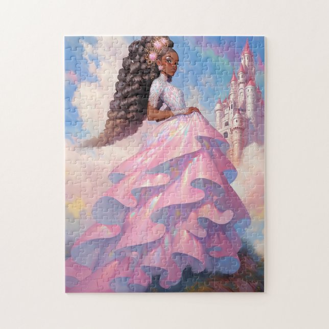 Puzzle Black Princess Imaginaire Art (Vertical)