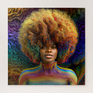 Puzzle Black Queen Rainbow Sista Femmes Melanin Sista Afr