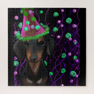 Puzzle Black & Tan Doxie