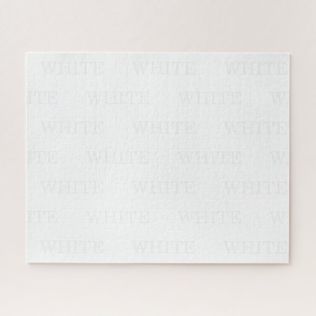 Puzzle blanc blanc (Horizontal)