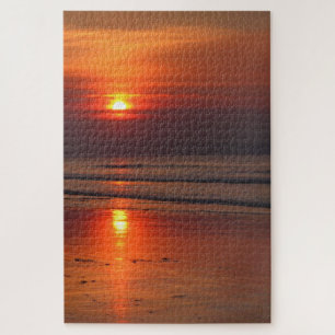 Puzzle Blazing Beach Sunset - 20x30 - 1014 pcs