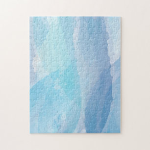 Puzzle Bleu, abstrait, cool couleur de l'eau brosse art
