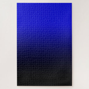 Puzzle Bleu Cobalt Clair et Ombré Noir