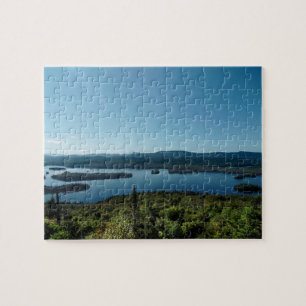 Puzzle bleu de lac mountain