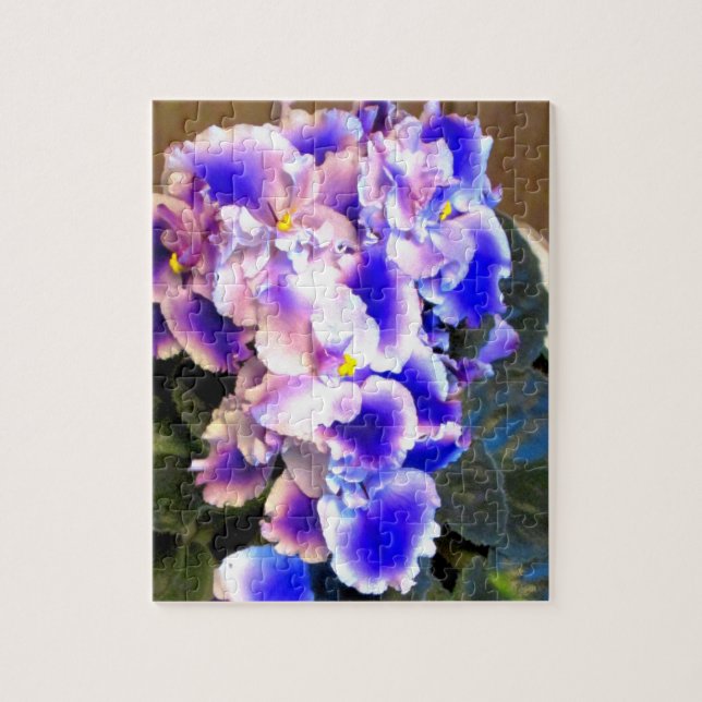 Puzzle Bleu de violette africaine (Vertical)