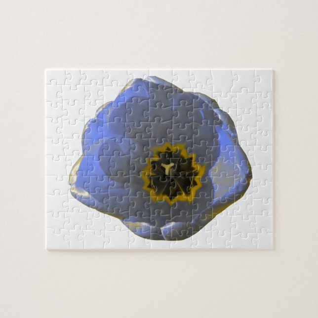 Puzzle bleu et jaune (Horizontal)