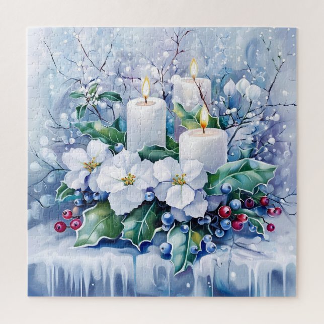 Puzzle bleu hiver (Vertical)
