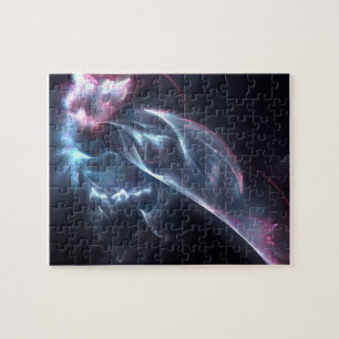 Puzzle Bleu nébuleux Abstrait et violet