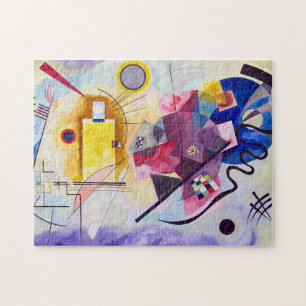 Puzzle Bleu rouge jaune, Kandinsky sauvage