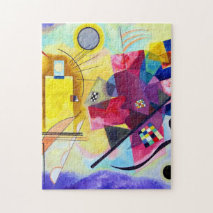 Puzzle Bleu rouge jaune Wassily Kandinsky