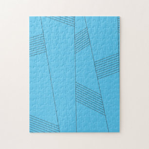 Puzzle Bleu, simple, élégant, abstrait motif