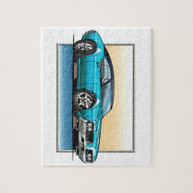 Puzzle Bleu turquoise de 69 sabres d'abordage (Vertical)