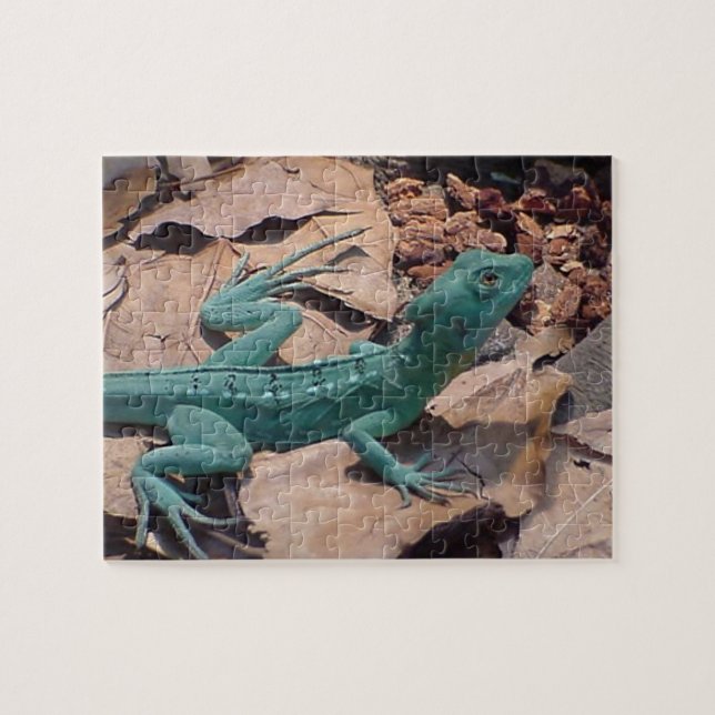 Puzzle bleu vert Lizard (Horizontal)