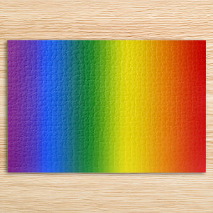 Puzzle Bleu Violet Vert Jaune Orange Rouge Arc-en-ciel Om