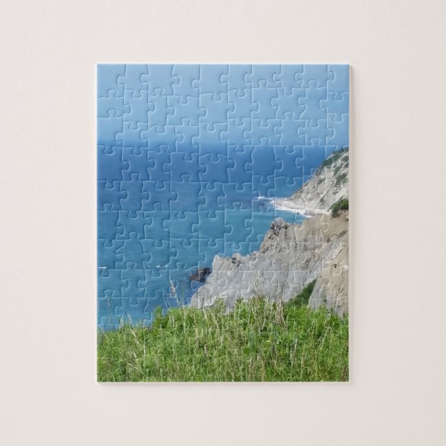 Puzzle Block Island Bluffs - Block Island, Rhode Island (Vertical)