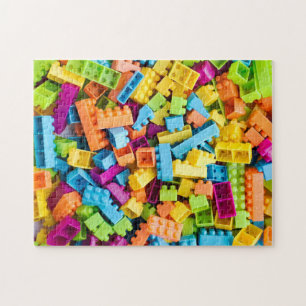 Puzzle Blocs en plastique néon