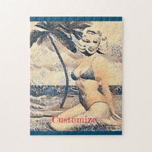 Puzzle Blonde Kneeling Modèle de bikini Thunder_Cove