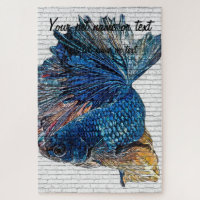 Blue Betta Splendens, Poisson Siamais - Bric
