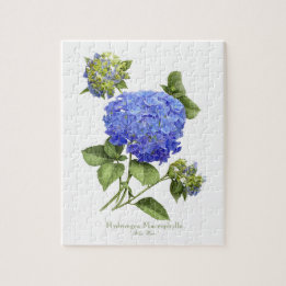Puzzle Blue Hydrangeas