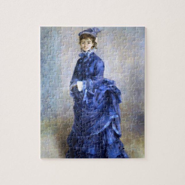 Puzzle Blue Lady Parisienne Renoir Impressionniste Peintu (Vertical)
