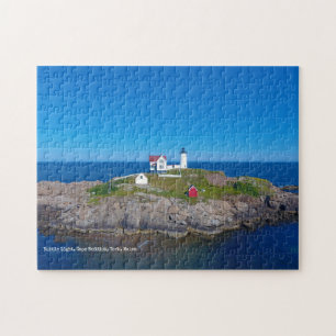 Puzzle Blue Ocean Retro Voyage Nubble Lighthouse