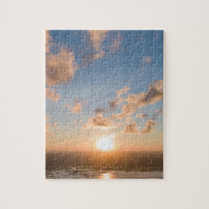 Puzzle Blue Sky Sunrise Nuages Pittoresque Image difficil