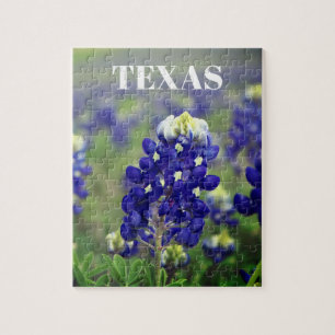 Puzzle Bluebonnets Fleurs Bleues Texas Texan Floral