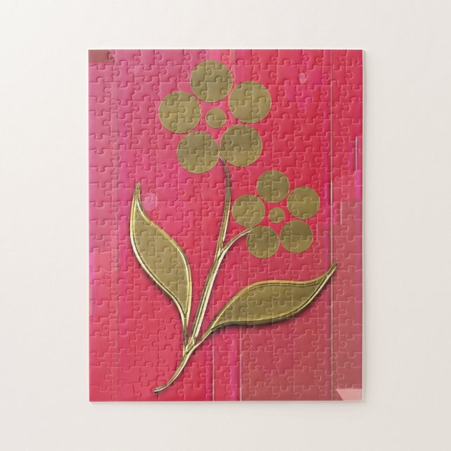 Puzzle - Blumenmotiv (Vertikal)
