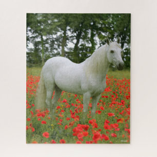 Puzzle Bob Langrish Arabe gris debout En Fleurs Rouges