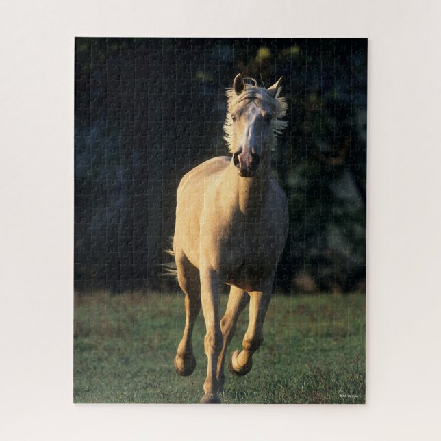 Puzzle Bob Langrish | Palomino Horse Running Backlight (Vertical)