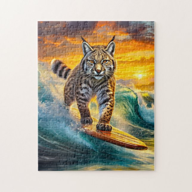 Puzzle Bobcat Surf Alaska Design Par Rich AMeN Gill (Vertical)