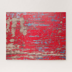 Puzzle Bois Vintage rouge