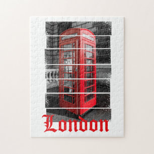 Puzzle Boîte téléphonique Londres Souvenir Vintage