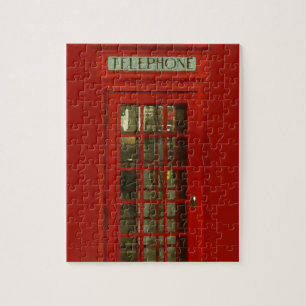 Puzzle Boîte téléphonique rouge vintage London City Trave