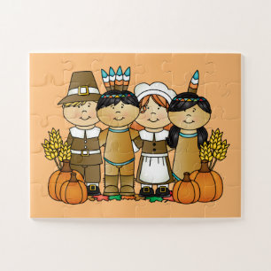Puzzle Bon thanksgiving Day Children