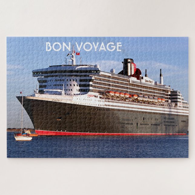 Puzzle Bon Voyage : Bateau de croisière 2, Queen Mary 2 (Horizontal)